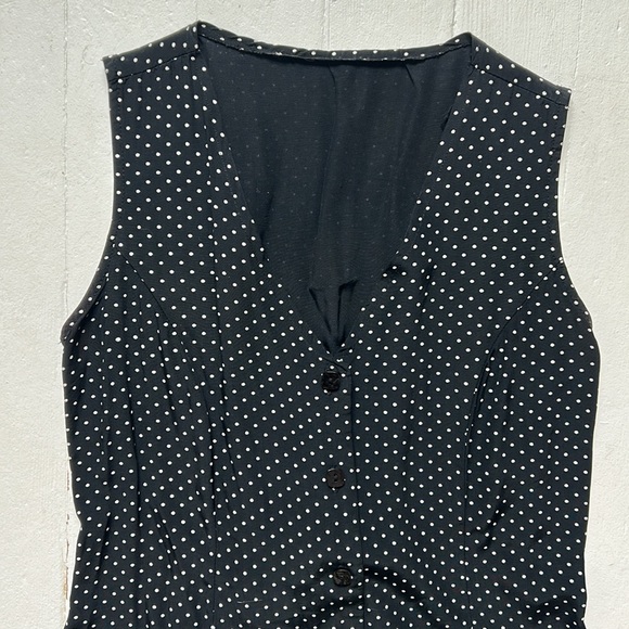 Vintage Button-up Polka-dot Dress - Picture 2 of 12
